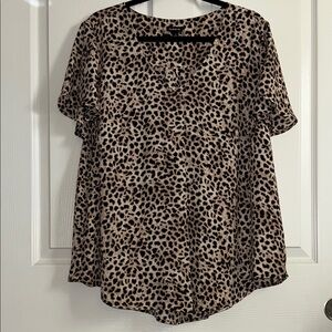 Torrid Animal Print Blouse